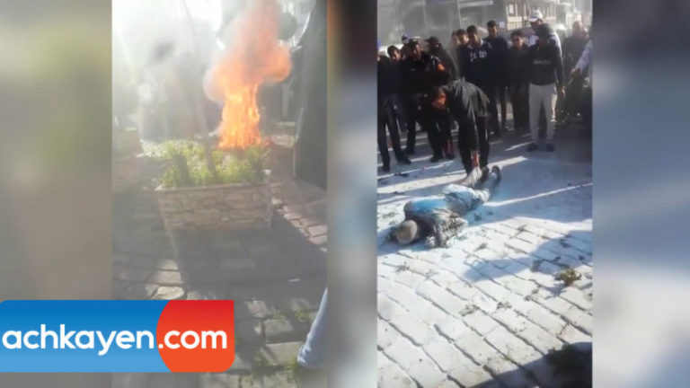 شخص يشعل النار في جسده بالدار البيضاء