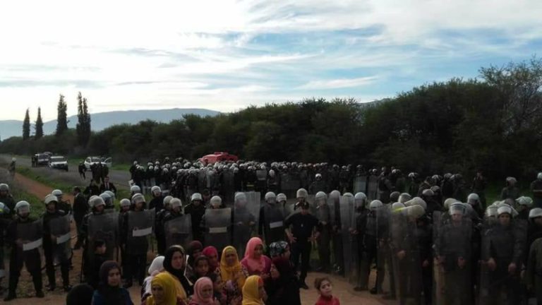 مواجهات بالحجارة بين الأمن وشباب جرادة