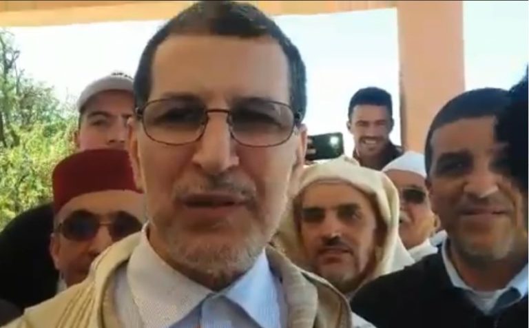 بالفيديو.. العثماني يزور زاوية بمسقط رأسه