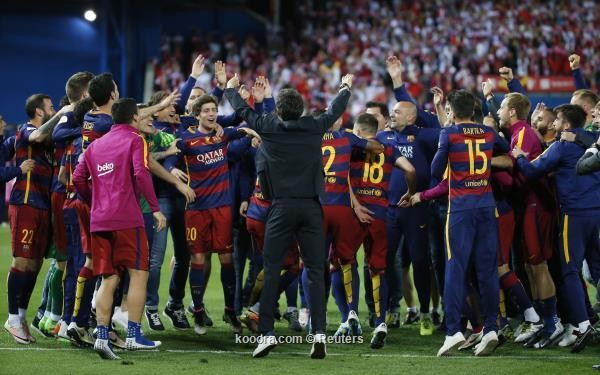 برشلونة يتوج بطلا لكأس ملك إسبانيا بنتيجة كبيرة (فيديو)