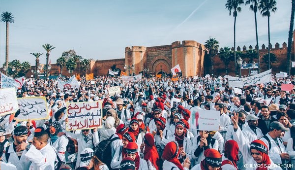 الأساتذة المتدربون يحتجون من جديد بشوارع الرباط