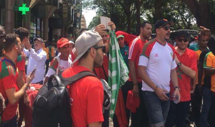 بالفيديو.. جماهير مغربية تفضح تركي آل الشيخ في قلب موسكو