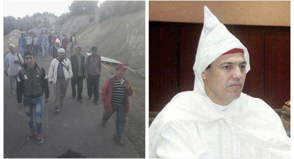 بعد يوم على تعيينه..والي بني ملال يصطدم بمسيرة مشيا على الأقدام