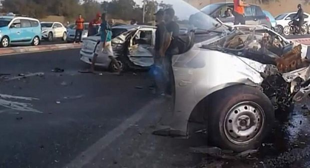 مقتل خمسة أشخاص وجرح آخرين في حادثة سير خطيرة بإنزكان