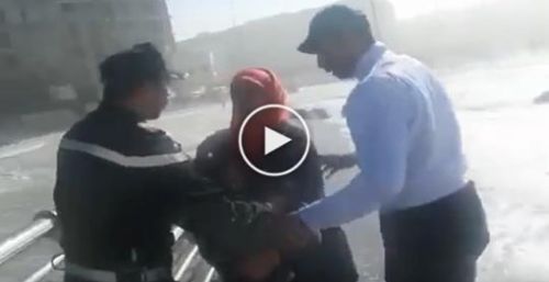 فيديو .. هذا ما وقع بالقرب من مسجد حسن الثاني بالبيضاء
