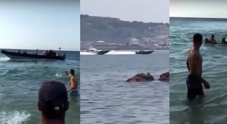 فيديو .. مطاردة وسط البحر على المباشر بين مغاربة و خفر السواحل الإسباني