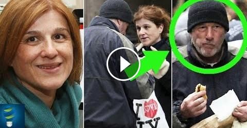 ظنت أنه مشردا فتصدقت عليه بقطع بيتزا .. ولكن عندما علمت من هو شاهد ما حدث..!!
