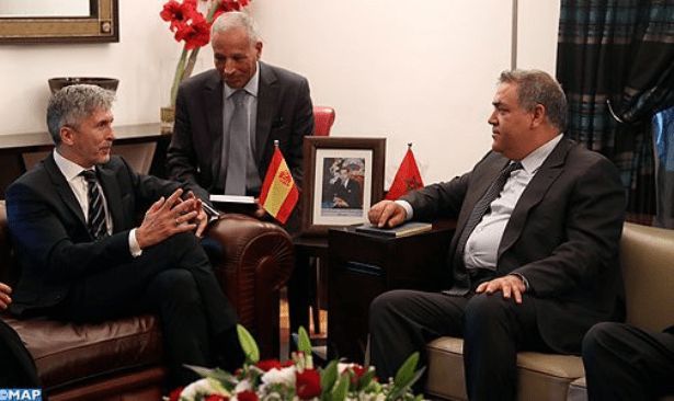لحريك يجمع لفتيت مع نظيره الإسباني فرناندو غراندي مارلاسكا
