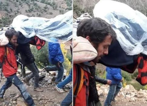 غياب الإسعاف يدفع سائحا إلى حمل مريضة لمدة ساعتين وسط جبال أزيلال