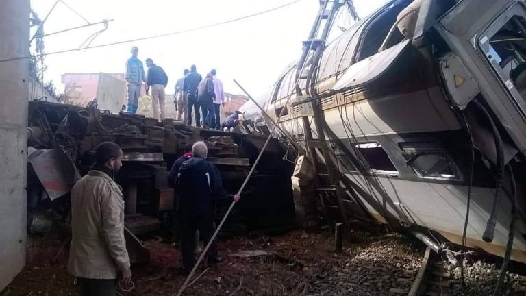 بث مباشر لحادث القطار بالقنيطرة