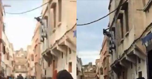 فيديو .. تاجر مخدرات بدرب السلطان يحاول الإنتحار بعدما حاولت الشرطة اعتقاله