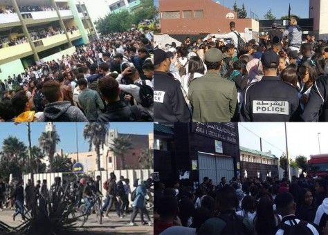 فيديو خطير لتلاميذ بالفقيه بنصالح يحتجون ضد الساعة الإضافية