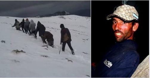 صادم … شاهد لحظة العثور على راعي الأغنام حميد بنعلي جثة تحت الثلوج