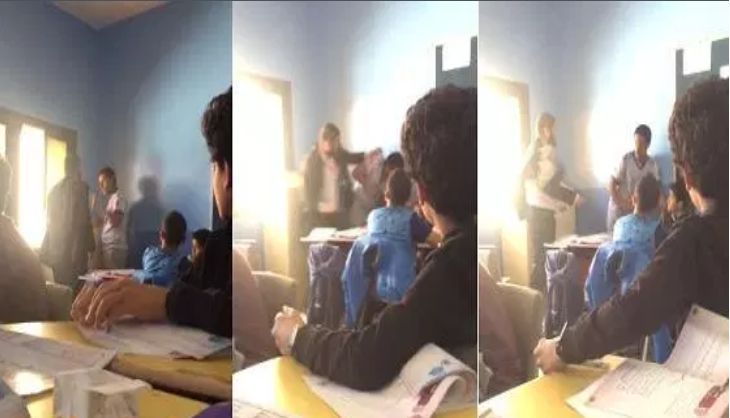 فيديو .. استاذ يعتدي بالضرب المبرح على تلميذ بطريقة “وحشية” داخل القسم