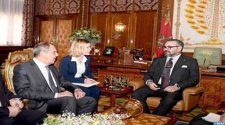 الملك محمد السادس يستقبل وزير الخارجية الروسي سيرجي لافروف