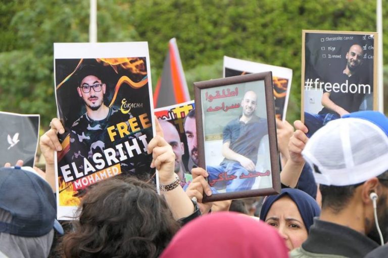 أقوى لحظات المسيرة التضامنية مع معتقلي الريف (فيديو)