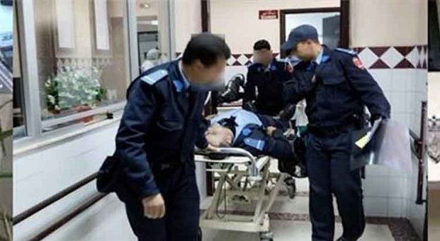 خطير.. الاعتداء على شرطي وتشويه رأسه بـ 23 غرزة (صورة)