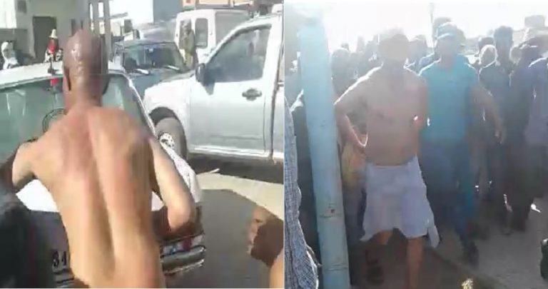 فيديو صادم لمواطنين يجردون جانحا من ملابسه ويطبقون “شرع اليد”