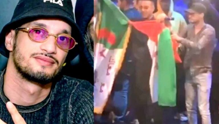 المغني الجزائري “سولكينغ” يعتذر للمغاربة بعد رفعه لعلم “البوليساريو”(فيديو)