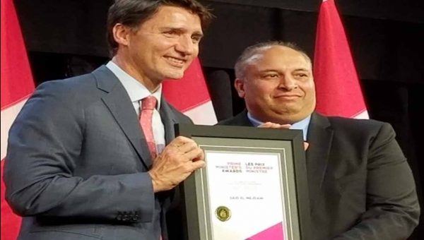 تتويج المغربي سعيد المجداني بجائزة التميز في التدريس بكندا