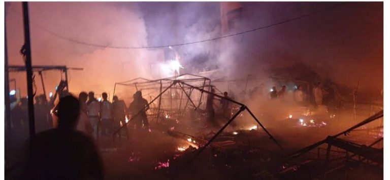 حريق مهول بجرادة يخلف خسائر كبيرة (صور+ فيديو)