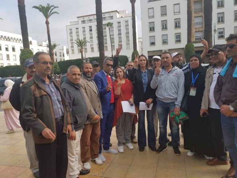 إصابات في تدخل أمني لفض وقفة متقاعدي الجيش بمشاركة منيب (صور وفيديو)