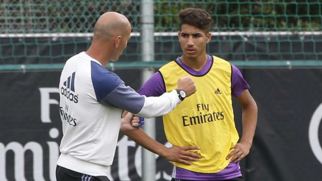 صحف إسبانية: زيدان يعتذر لحكيمي ويؤكد عودته إلى ريال مدريد