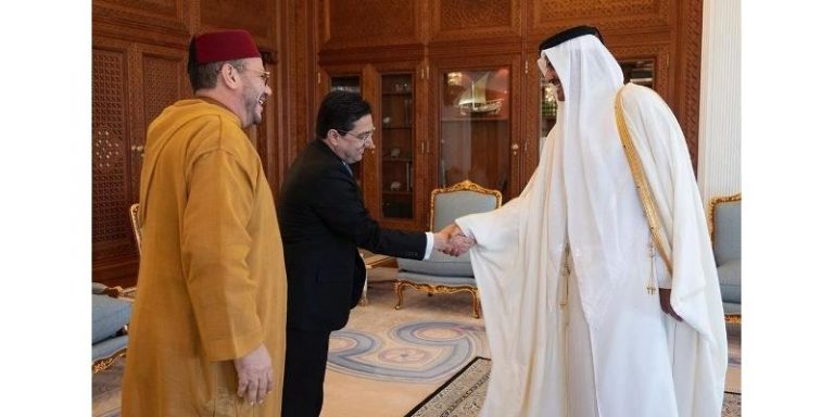 أمير قطر يستقبل الهمة وبوريطة