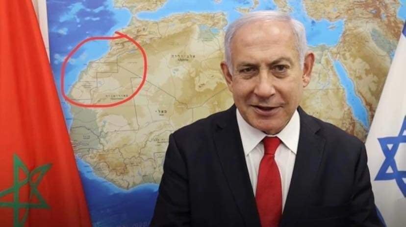 رغم التطبيع.. نتانياهو يستفز المغاربة بعرض خريطة المملكة مبتورة عن صحرائها