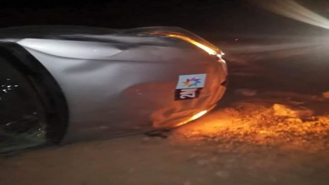 نجاة فريق دوزيم من حادث سير مروع بورزازات (صور)