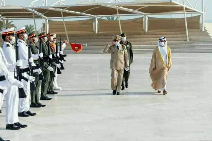 أياما بعد تعيينه .. الجنرال الفاروق في زيارة رسمية إلى الإمارات (صور)
