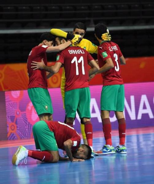 إنجاز تاريخي للمنتخب المغربي لكرة القدم داخل القاعة بطولة كأس العالم