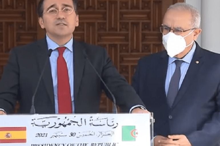 مخرجات لقاء وزير خارجية إسبانيا بتبون حول مستقبل أنبوب الغاز المغربي