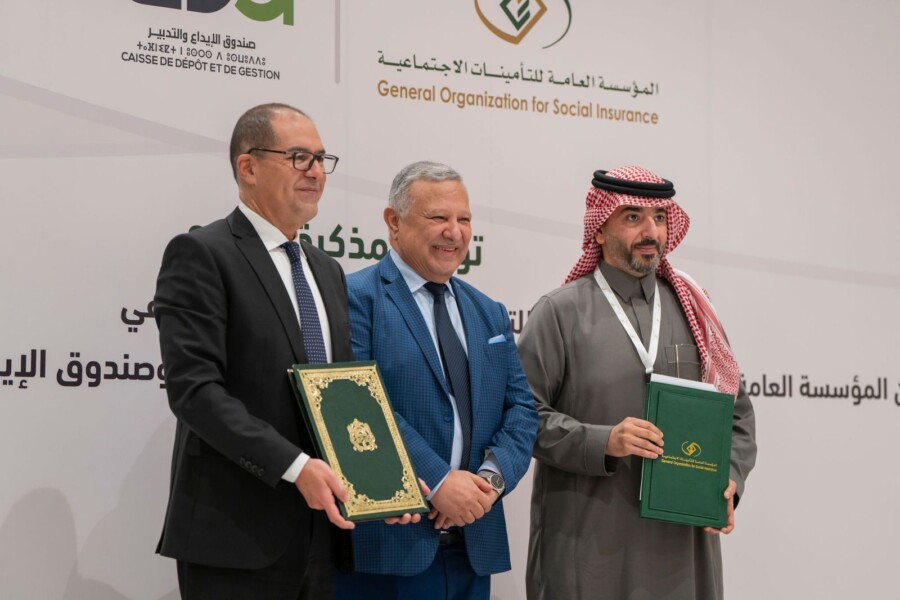 توقيع مذكرة تفاهم بين صندوق الإيداع والتدبير والمؤسسة العامة السعودية للتأمينات الاجتماعية (صور)