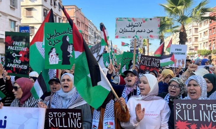 “مغربيات من أجل فلسطين ” تطالب بالوقف الفوري لحرب الإبادة الجماعية بغزة