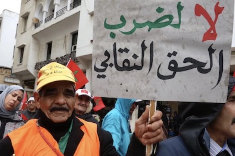 مناهضو قانون الإضراب يحشدون لمسيرة وطنية
