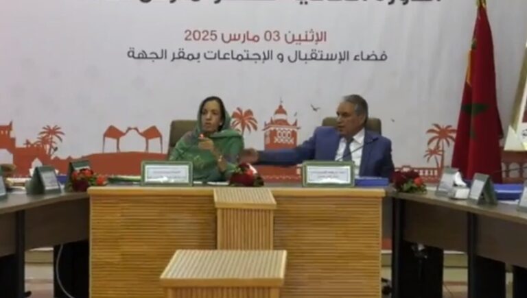 بالفيديو..والي كلميم ينهر بوعيدة على المباشر وهي ترد