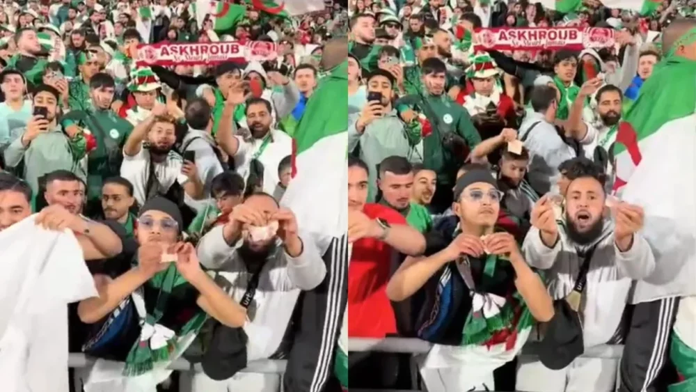 ثلاث سنوات حبسا تنتظر المشجع الجزائري الذي مزق نقود مغربية