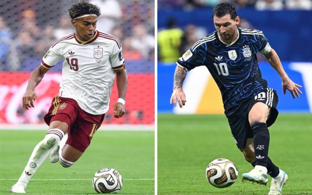 التشكيلة الرسمية للأرجنتين وإسبانيا في نهائي كأس العالم