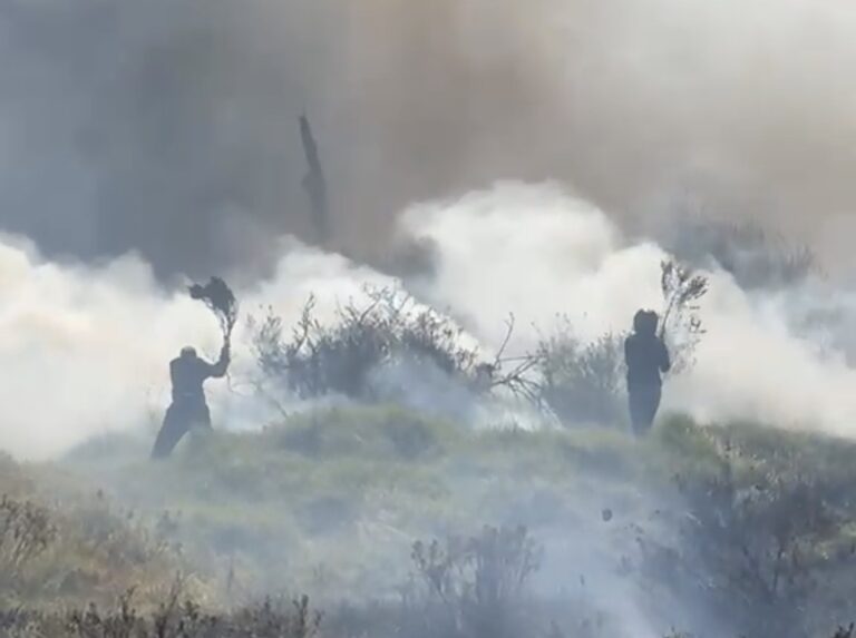 حريق مهول بكورنيش مرقالة يستنفار سلطات طنجة (فيديو+صور)