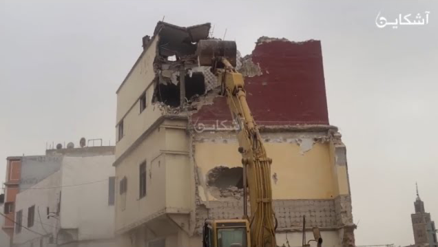 انطلاق عملية الهدم بالفداء مرس السلطان