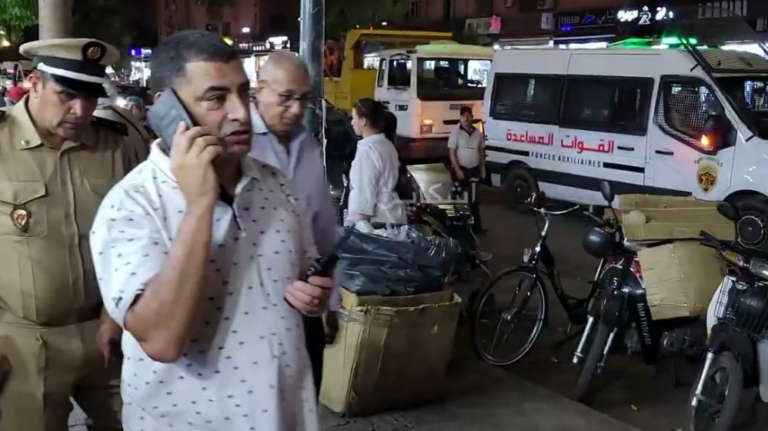 مراكش..حملة تحرير الملك العمومي بشارع الأحباس