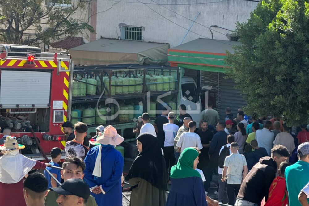 شاحنة تدهس سيدة بسبب عطب في الفرامل بطنجة (صور)